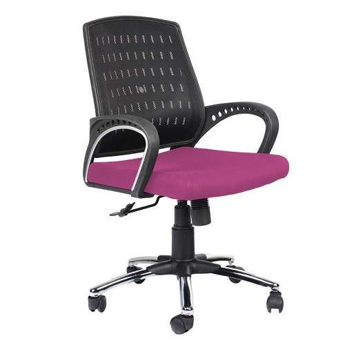 97 Black And Purple Office Chair